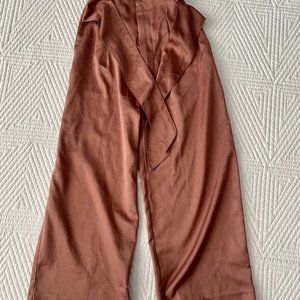 Satin Xx-Small pants, belted